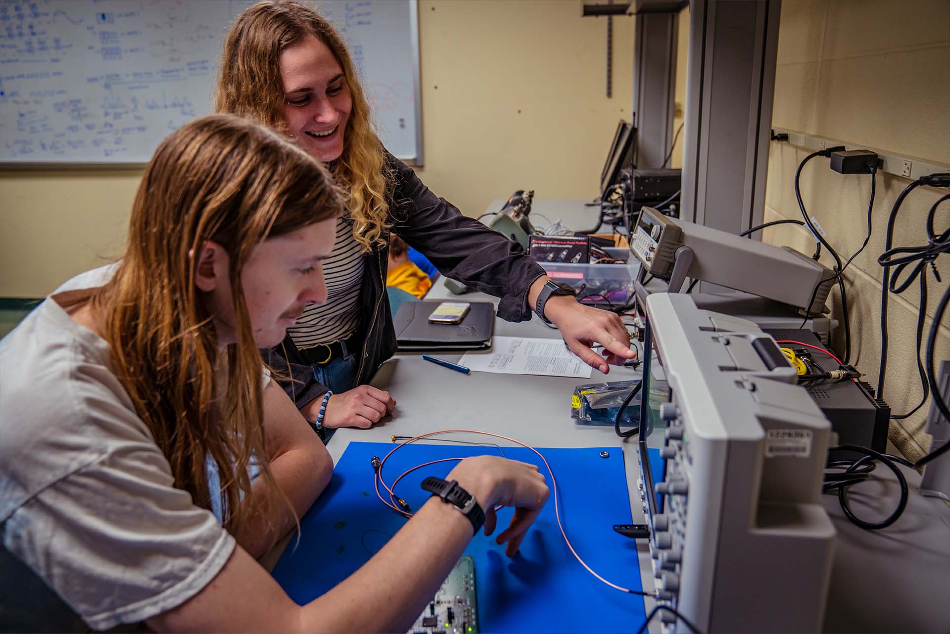 Students working in the Guidance Navigation and Control Lab