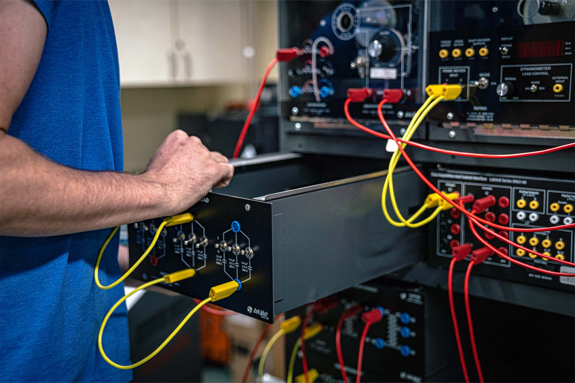 Students working in the Mechatronics Lab