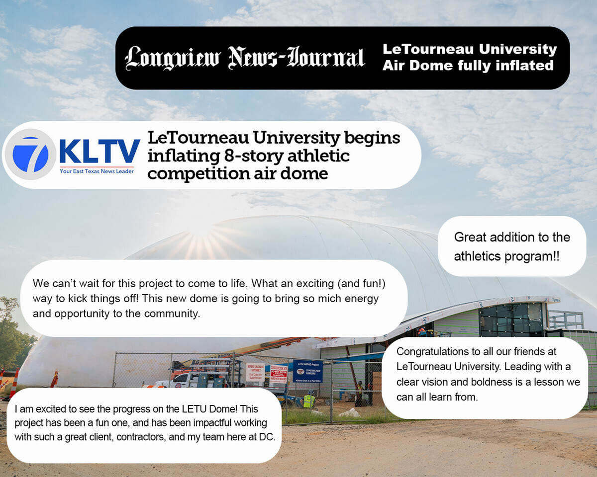 Community and Media Posts on Air Dome inflation