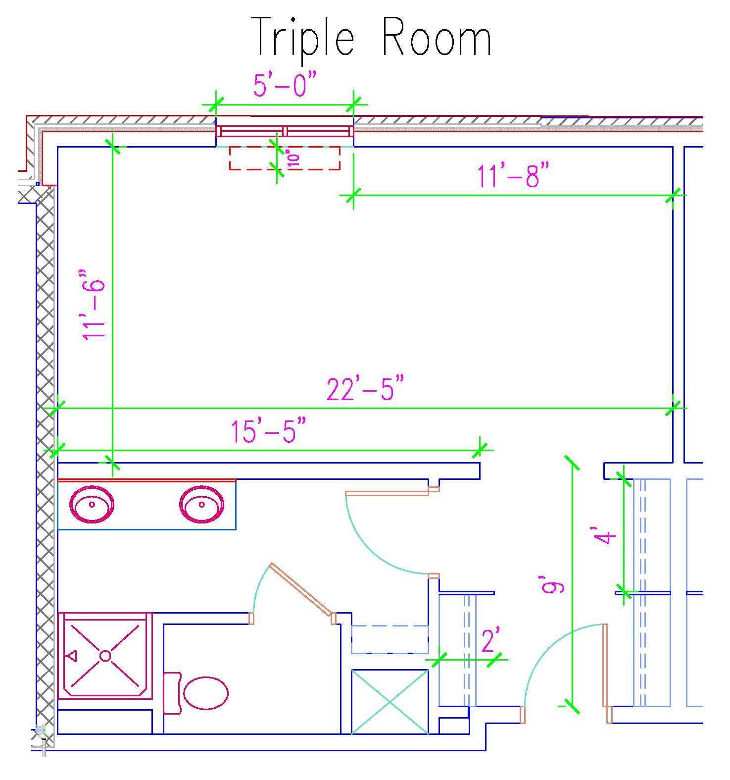 South Hall Triple Room